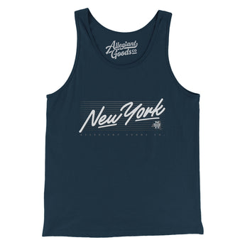 New York Retro Men/Unisex Tank Top-Allegiant Goods Co. Vintage Sports Apparel