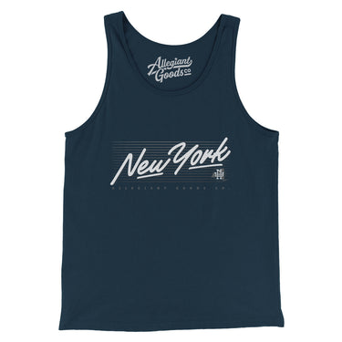 New York Retro Men/Unisex Tank Top-Allegiant Goods Co. Vintage Sports Apparel