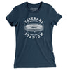 Veterans Stadium Philadelphia Women's T-Shirt-Navy-Allegiant Goods Co. Vintage Sports Apparel