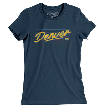Denver Retro Women's T-Shirt-Allegiant Goods Co. Vintage Sports Apparel