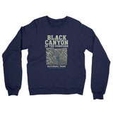 Black Canyon Of The Gunnison National Park Midweight French Terry Crewneck Sweatshirt-Allegiant Goods Co. Vintage Sports Apparel