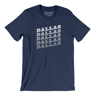 Dallas Vintage Repeat Men/Unisex T-Shirt-Navy-Allegiant Goods Co. Vintage Sports Apparel