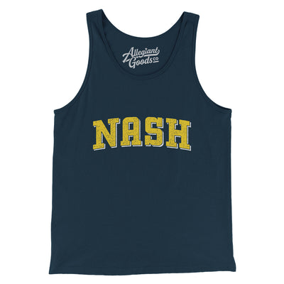 Nash Varsity Men/Unisex Tank Top-Navy-Allegiant Goods Co. Vintage Sports Apparel