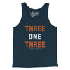 Detroit 313 Area Code Men/Unisex Tank Top-Navy-Allegiant Goods Co. Vintage Sports Apparel