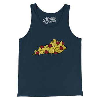 Kentucky Pizza State Men/Unisex Tank Top-Allegiant Goods Co. Vintage Sports Apparel