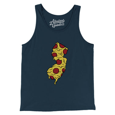 New Jersey Pizza State Men/Unisex Tank Top-Allegiant Goods Co. Vintage Sports Apparel