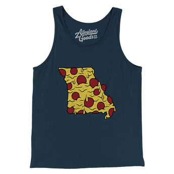 Missouri Pizza State Men/Unisex Tank Top-Allegiant Goods Co. Vintage Sports Apparel