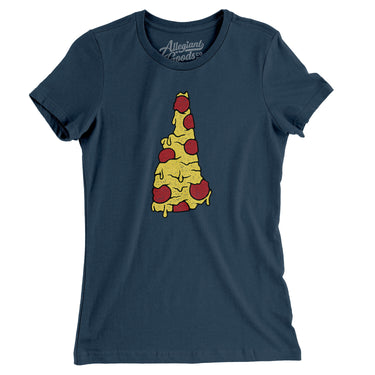 New Hampshire Pizza State Women's T-Shirt-Allegiant Goods Co. Vintage Sports Apparel