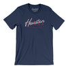 Houston Overprint Men/Unisex T-Shirt-Navy-Allegiant Goods Co. Vintage Sports Apparel