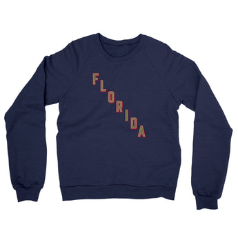 Florida Hockey Jersey Midweight French Terry Crewneck Sweatshirt-Navy-Allegiant Goods Co. Vintage Sports Apparel