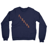 Florida Hockey Jersey Midweight French Terry Crewneck Sweatshirt-Navy-Allegiant Goods Co. Vintage Sports Apparel