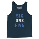 Nashville 615 Men/Unisex Tank Top-Navy-Allegiant Goods Co. Vintage Sports Apparel