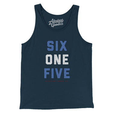 Nashville 615 Men/Unisex Tank Top-Navy-Allegiant Goods Co. Vintage Sports Apparel