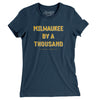 Milwaukee By A Thousand Women's T-Shirt-Navy-Allegiant Goods Co. Vintage Sports Apparel
