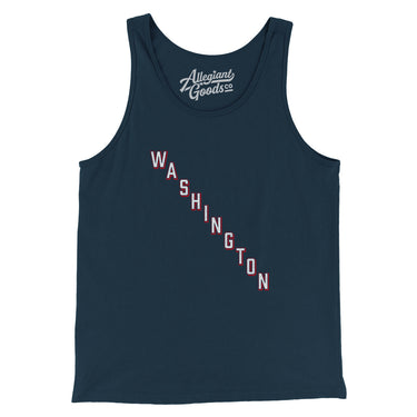 Washington Hockey Jersey Men/Unisex Tank Top-Allegiant Goods Co. Vintage Sports Apparel