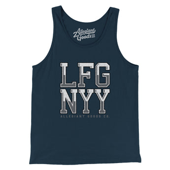 Lfg Nyy Men/Unisex Tank Top-Navy-Allegiant Goods Co. Vintage Sports Apparel
