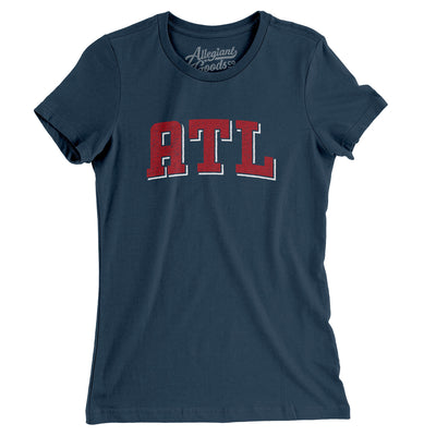 ATL Varsity Women's T-Shirt-Navy-Allegiant Goods Co. Vintage Sports Apparel