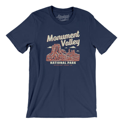 Monument Valley National Park Men/Unisex T-Shirt-Navy-Allegiant Goods Co. Vintage Sports Apparel
