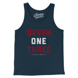 Houston 713 Men/Unisex Tank Top-Allegiant Goods Co. Vintage Sports Apparel