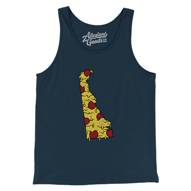 Delaware Pizza State Men/Unisex Tank Top-Allegiant Goods Co. Vintage Sports Apparel