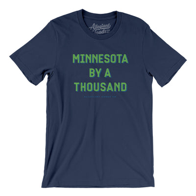 Minnesota By A Thousand Men/Unisex T-Shirt-Navy-Allegiant Goods Co. Vintage Sports Apparel
