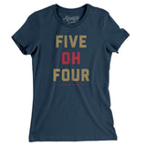 New Orleans 504 Women's T-Shirt-Navy-Allegiant Goods Co. Vintage Sports Apparel