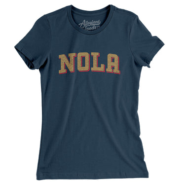 Nola Varsity Women's T-Shirt-Allegiant Goods Co. Vintage Sports Apparel