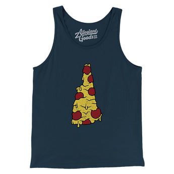 New Hampshire Pizza State Men/Unisex Tank Top-Allegiant Goods Co. Vintage Sports Apparel