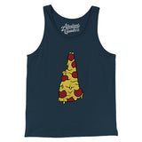 New Hampshire Pizza State Men/Unisex Tank Top-Allegiant Goods Co. Vintage Sports Apparel