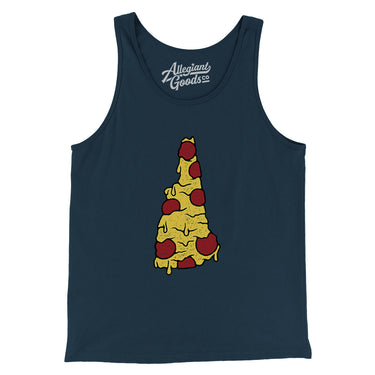 New Hampshire Pizza State Men/Unisex Tank Top-Allegiant Goods Co. Vintage Sports Apparel