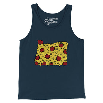Oregon Pizza State Men/Unisex Tank Top-Allegiant Goods Co. Vintage Sports Apparel