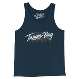 Tampa Bay Retro Men/Unisex Tank Top-Navy-Allegiant Goods Co. Vintage Sports Apparel