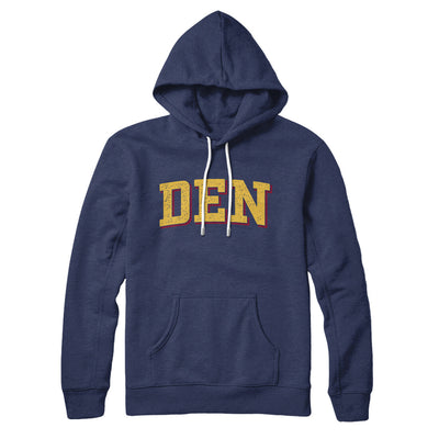 Den Varsity Hoodie-Navy-Allegiant Goods Co. Vintage Sports Apparel