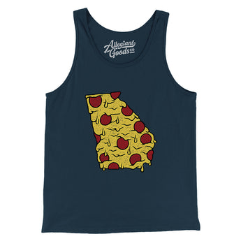 Georgia Pizza State Men/Unisex Tank Top-Allegiant Goods Co. Vintage Sports Apparel