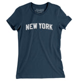 New York Varsity Women's T-Shirt-Allegiant Goods Co. Vintage Sports Apparel