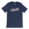 Atlanta Retro Men/Unisex T-Shirt-Navy-Allegiant Goods Co. Vintage Sports Apparel