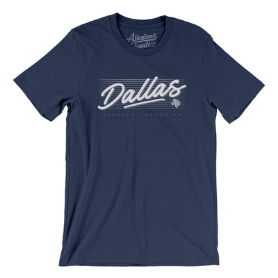 Dallas Retro Men/Unisex T-Shirt-Navy-Allegiant Goods Co. Vintage Sports Apparel