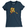 Alaska Pizza State Women's T-Shirt-Navy-Allegiant Goods Co. Vintage Sports Apparel