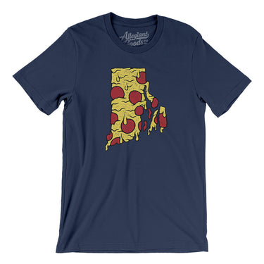 Rhode Island Pizza State Men/Unisex T-Shirt-Allegiant Goods Co. Vintage Sports Apparel