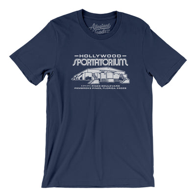 Hollywood Sportatorium Men/Unisex T-Shirt-Navy-Allegiant Goods Co. Vintage Sports Apparel