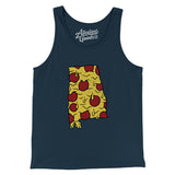 Alabama Pizza State Men/Unisex Tank Top-Allegiant Goods Co. Vintage Sports Apparel