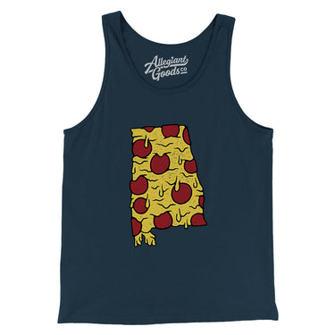 Alabama Pizza State Men/Unisex Tank Top-Allegiant Goods Co. Vintage Sports Apparel