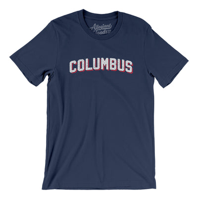 Columbus Varsity Men/Unisex T-Shirt-Navy-Allegiant Goods Co. Vintage Sports Apparel
