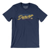 Denver Retro Men/Unisex T-Shirt-Navy-Allegiant Goods Co. Vintage Sports Apparel