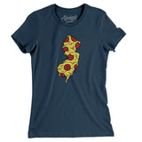 New Jersey Pizza State Women's T-Shirt-Allegiant Goods Co. Vintage Sports Apparel