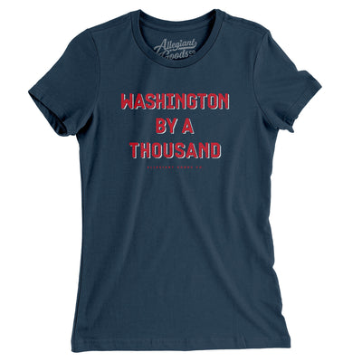 Washington By A Thousand Women's T-Shirt-Navy-Allegiant Goods Co. Vintage Sports Apparel