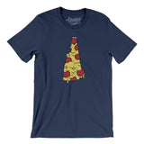 New Hampshire Pizza State Men/Unisex T-Shirt-Allegiant Goods Co. Vintage Sports Apparel