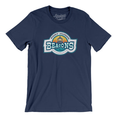 Port Huron Beacons Hockey Men/Unisex T-Shirt-Navy-Allegiant Goods Co. Vintage Sports Apparel
