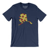 Alaska Pizza State Men/Unisex T-Shirt-Navy-Allegiant Goods Co. Vintage Sports Apparel