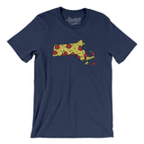 Massachusetts Pizza State Men/Unisex T-Shirt-Allegiant Goods Co. Vintage Sports Apparel